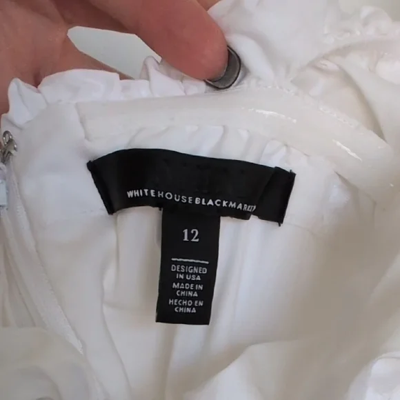 WHBM White Ruffled Corset Blouse - Picture 4 of 10